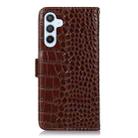 For Samsung Galaxy S25 FE 5G Crocodile Top Layer Cowhide Leather Phone Case(Brown) - 3