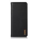 For Samsung Galaxy S25 Edge 5G KHAZNEH Nappa Top Layer Cowhide Leather Phone Case(Black) - 3