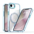 For iPhone 16e MagSafe Magnetic Clear Phone Case(Blue) - 1