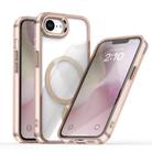 For iPhone 16e MagSafe Magnetic Clear Phone Case(Gold) - 1