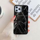For iPhone 12 mini Marble Pattern Soft TPU Protective Case(Black) - 1