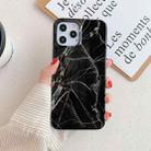 For iPhone 12 mini Marble Pattern Soft TPU Protective Case(Black) - 1