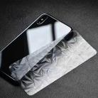 For iPhone 16 Pro Rhombus Pattern Sticker Frosted Phone Back Film(Silver) - 3