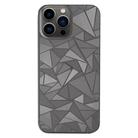 For iPhone 12 / 12 Pro Rhombus Pattern Sticker Frosted Phone Back Film(Silver) - 1