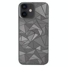 For iPhone 12 mini Rhombus Pattern Sticker Frosted Phone Back Film(Silver) - 1