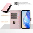For Realme 14 Pro 5G Smile Embossing RFID Leather Phone Case(Pink) - 3