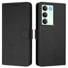 For Realme 14x Global / V70 5G / C75 5G Smile Embossing RFID Leather Phone Case(Black) - 2