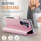 For Samsung Galaxy Z Fold6 5G AutSpace A11 Side Buckle MagSafe Magnetic RFID Phone Leather Case(Rose Gold) - 3