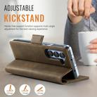 For Samsung Galaxy Z Fold5 5G AutSpace A11 Side Buckle MagSafe Magnetic RFID Phone Leather Case(Coffee) - 3