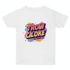 Orange Alphabet Printed Summer Baggy Cotton Short Sleeve T-shirt Print On Your Demand, Size:M(White) - 1