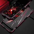 For Huawei Honor V30 Aluminum Alloy Shockproof Protective Bumper Frame(Red Silver) - 3