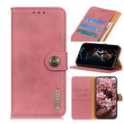 For OPPO A53 2020 KHAZNEH Cowhide Texture Horizontal Flip Leather Case with Holder & Card Slots & Wallet(Pink) - 2
