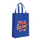 Orange Alphabet Printed Non-woven Fabric Bag Print On Your Demand, Size:35x25x10cm(Royal Blue) - 1
