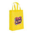 Orange Alphabet Printed Non-woven Fabric Bag Print On Your Demand, Size:38x30x10cm(Yellow) - 1
