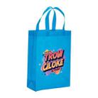 Orange Alphabet Printed Non-woven Fabric Bag Print On Your Demand, Size:41x35x12cm(Sky Blue) - 1