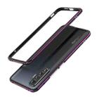 For Vivo X50 & X50 Pro Aluminum Alloy Shockproof Protective Bumper Frame(Black Purple) - 1