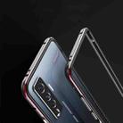 For Vivo X50 & X50 Pro Aluminum Alloy Shockproof Protective Bumper Frame(Black Purple) - 3