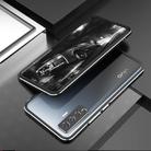 For Vivo X50 & X50 Pro Aluminum Alloy Shockproof Protective Bumper Frame(Black Silver) - 2