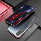 For Vivo X50 & X50 Pro Aluminum Alloy Shockproof Protective Bumper Frame(Black Red) - 2