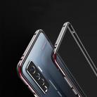 For Vivo X50 & X50 Pro Aluminum Alloy Shockproof Protective Bumper Frame(Black Red) - 3