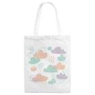 Clouds Printed Canvas Handbag Digital Print On Your Demand, Size:35x30cm(White) - 1