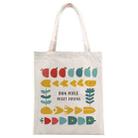 River Fish Printed Canvas Handbag Digital Print On Your Demand, Size:40x35cm(Beige) - 1