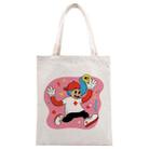 Pink Boy Printed Canvas Handbag Digital Print On Your Demand, Size:35x30cm(Beige) - 1