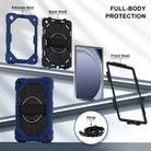 For Samsung Galaxy Tab A9+ Contrast Color Robot Silicone Hybrid PC Tablet Case(Navy Black) - 2
