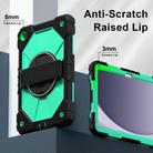 For Samsung Galaxy Tab A9+ Contrast Color Robot Silicone Hybrid PC Tablet Case(Black Mint Green) - 3