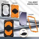 For Samsung Galaxy Tab A9+ Contrast Color Robot Silicone Hybrid PC Tablet Case(Black Orange) - 2