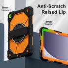 For Samsung Galaxy Tab A9+ Contrast Color Robot Silicone Hybrid PC Tablet Case(Black Orange) - 3