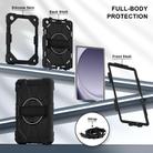 For Samsung Galaxy Tab A9+ Contrast Color Robot Silicone Hybrid PC Tablet Case(Black) - 2