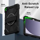 For Samsung Galaxy Tab A9+ Contrast Color Robot Silicone Hybrid PC Tablet Case(Black) - 3