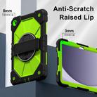 For Samsung Galaxy Tab A9+ Contrast Color Robot Silicone Hybrid PC Tablet Case(Black Yellow Green) - 3