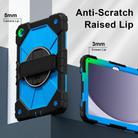 For Samsung Galaxy Tab A9+ Contrast Color Robot Silicone Hybrid PC Tablet Case(Black Blue) - 3