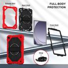 For Samsung Galaxy Tab A9+ Contrast Color Robot Silicone Hybrid PC Tablet Case(Red Black) - 2