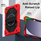 For Samsung Galaxy Tab A9+ Contrast Color Robot Silicone Hybrid PC Tablet Case(Red Black) - 3