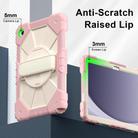 For Samsung Galaxy Tab A9+ Contrast Color Robot Silicone Hybrid PC Tablet Case(Rose Gold Beige) - 3