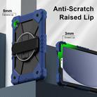 For Samsung Galaxy Tab A9 Contrast Color Robot Silicone Hybrid PC Tablet Case(Navy Black) - 3