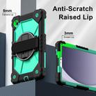 For Samsung Galaxy Tab A9 Contrast Color Robot Silicone Hybrid PC Tablet Case(Black Mint Green) - 3