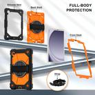 For Samsung Galaxy Tab A9 Contrast Color Robot Silicone Hybrid PC Tablet Case(Black Orange) - 2