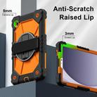 For Samsung Galaxy Tab A9 Contrast Color Robot Silicone Hybrid PC Tablet Case(Black Orange) - 3