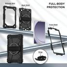 For Samsung Galaxy Tab A9 Contrast Color Robot Silicone Hybrid PC Tablet Case(Black) - 2