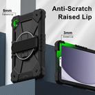 For Samsung Galaxy Tab A9 Contrast Color Robot Silicone Hybrid PC Tablet Case(Black) - 3