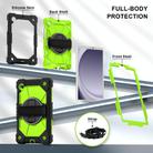 For Samsung Galaxy Tab A9 Contrast Color Robot Silicone Hybrid PC Tablet Case(Black Yellow Green) - 2