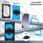 For Samsung Galaxy Tab A9 Contrast Color Robot Silicone Hybrid PC Tablet Case(Black Blue) - 2