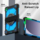 For Samsung Galaxy Tab A9 Contrast Color Robot Silicone Hybrid PC Tablet Case(Black Blue) - 3