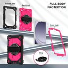 For Samsung Galaxy Tab A9 Contrast Color Robot Silicone Hybrid PC Tablet Case(Black Rose Red) - 2