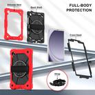 For Samsung Galaxy Tab A9 Contrast Color Robot Silicone Hybrid PC Tablet Case(Red Black) - 2