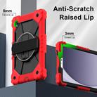 For Samsung Galaxy Tab A9 Contrast Color Robot Silicone Hybrid PC Tablet Case(Red Black) - 3